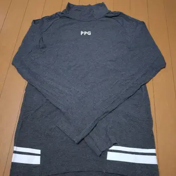 PPG 그레이 긴팔 터틀넥 셔츠