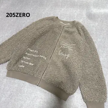 205ZERO 보아 자켓 브라운 드롭 숄더