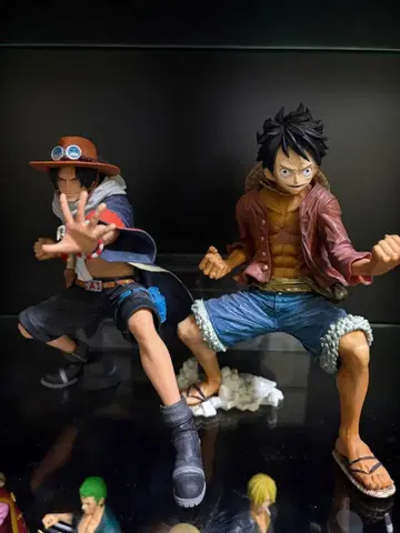 원피스 킹 오브 아티스트 루피 에이스 피규어 세트