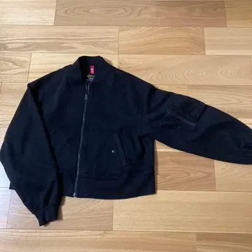 ALPHA INDUSTRIES 블랙 MA-1 자켓 M