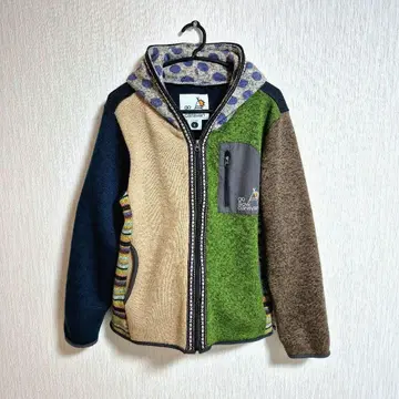 고 슬로우 카라반 후드 부착 아우터 멀티 컬러 속기모 남녀 겸용