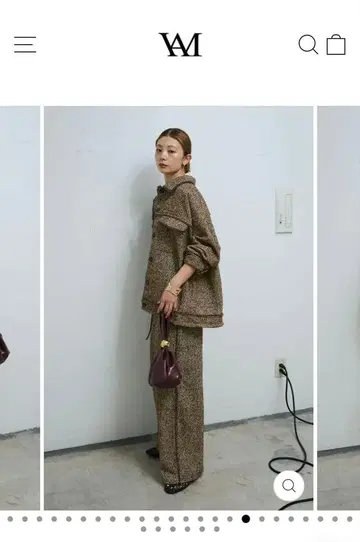 IAM 브라운 계열 트위드 셋업