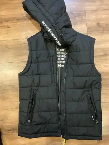 미사용 Burtle 블랙 다운 베스트 L 사이즈