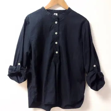 MHL. 엠에이치엘 밴드 카라 코튼 셔츠 긴팔 III