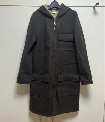 랄프 로렌 후디 롱 코트 리버서블