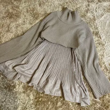 snidel 스나이델 스웨터 베이지 페플럼