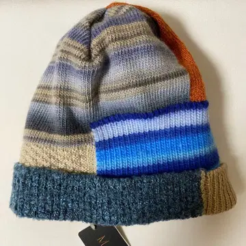 새상품 사토 섬유 M.&KYOK 엠앤쿄코 니트 모자 선명한