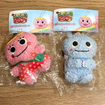 자와자와 숲의 간코짱 봉제 인형 체인 2개 세트