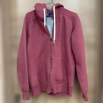 Champion 버건디 집업 후드티 L 사이즈
