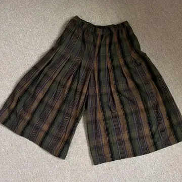 dgy 디 코튼 비에라 와이드 체크 팬츠