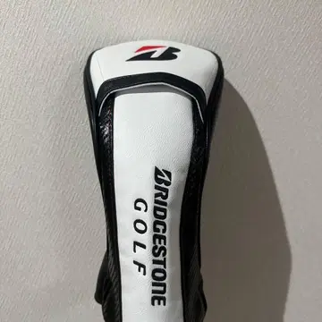 BRIDGESTONE 드라이버용 골프헤드커버 화이트/블랙