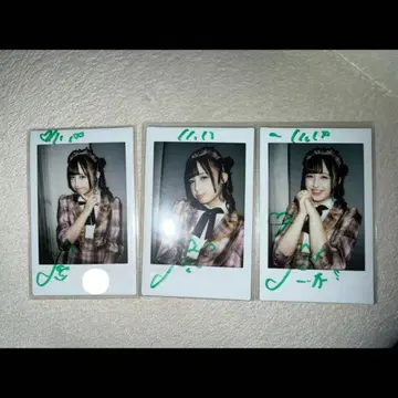 iLiFE! 와카바노아 나란노도카 생탄제 댓글 사인 폴라로이드 3장 세트