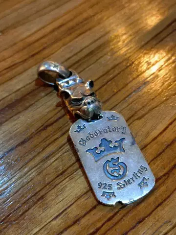 925 실버 가볼 스타일 도그 택