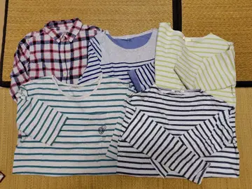 묶음 판매 여성용 롱 T셔츠 등