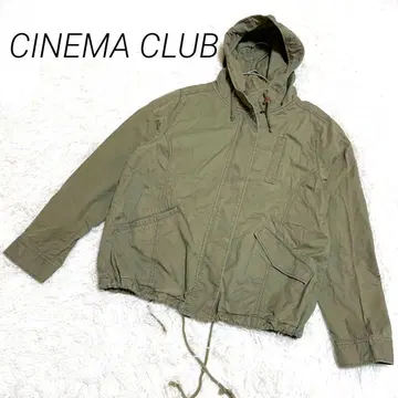 CINEMA CLUB 올리브색 코튼 혼방 마운틴 후드티 M 사이즈