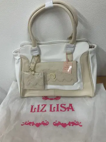 LIZ LISA 로제 장미형 엠보싱 토트백 수납 가방 포함