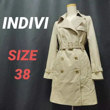 INDIVI 인디비 트렌치코트 여성용 라이너 포함 38