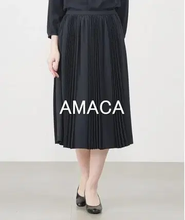 [ 새상품급 ] AMACA 소프트 조젯 아코디언 플리츠 스커트