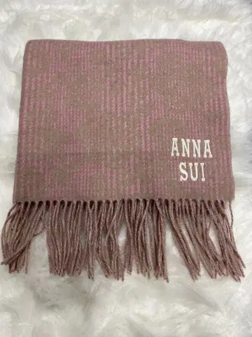 새상품 ANNA SUI 체크 무늬 머플러