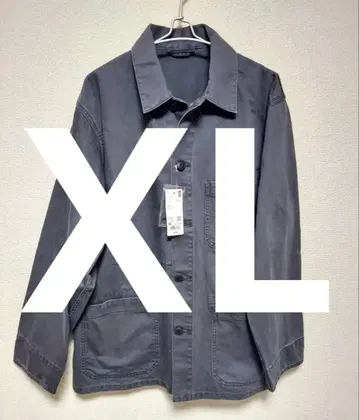 오버 사이즈 데님 자켓 XL UNIQLO 색상: 그레이