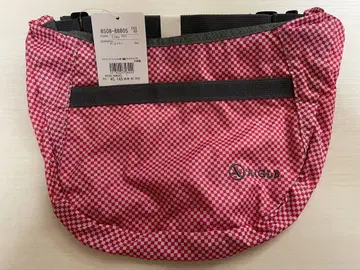 미사용 새상품 AIGLE 빨간색 체크 무늬 바디백