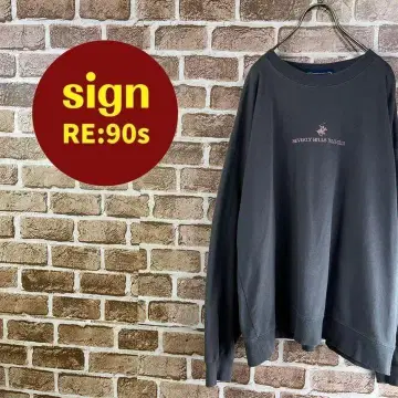 BEVERLY HILLS POLO CLUB 로고 자수 맨투맨