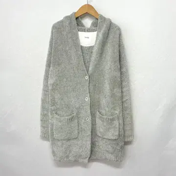 Nukle  테디 롱 후디 S/M 라이트 그레이