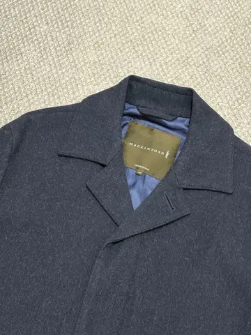 매킨토시 울 스테인 칼라 롱 코트 영국제