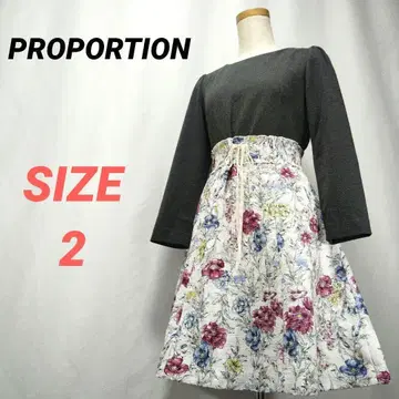 PROPORTION 프로포션 도킹 원피스 꽃무늬 2