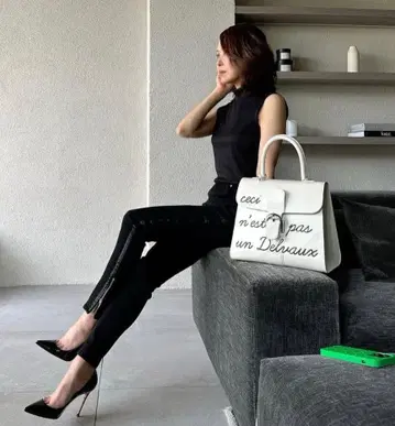 시소러스 sysorus 스트레치 스키니 블랙 데님 38 사이즈