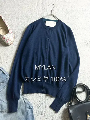 [ MYLAN ] 마이랜 캐시미어 100% 크루넥 가디건