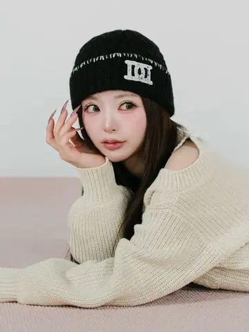 Darich DD 로고 바스켓 니트 비니