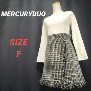 MERCURYDUO 머큐리 듀오 도킹 원피스 트위드 F