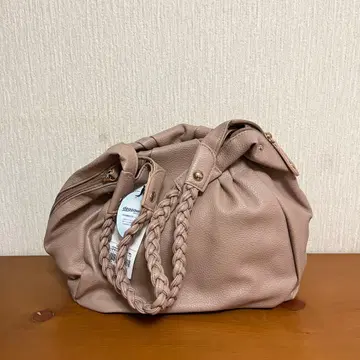 미사용 새상품 택 포함 토트백 핑크 베이지