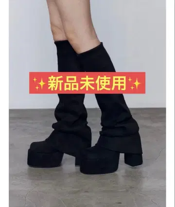 [ 미사용 새상품 ] 인기 EMODA 커버 핏 부츠 M 블랙