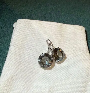 스와로브스키 드롭 귀걸이 (블랙)