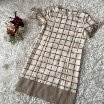 새상품급 [ Run de B bis/휘드베비스 ] 체크 무늬 원피스(2)