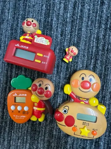 호빵맨 주방 타이머 메모 스탠드 시계 피규어