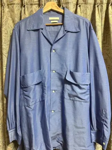 YOKE 블루 긴팔 셔츠