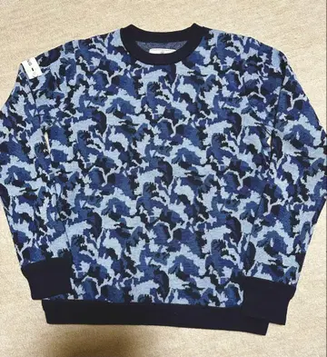 BRIEFING 카모 패턴 스웨터 S