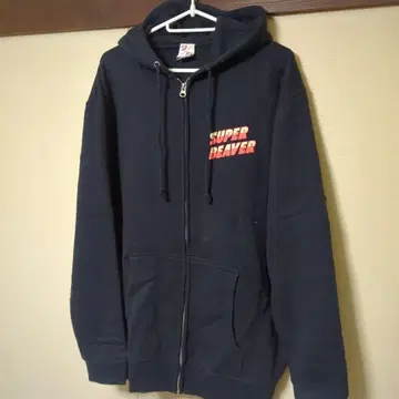 SUPER BEAVER 15주년 기념 후드티 네이비 XL
