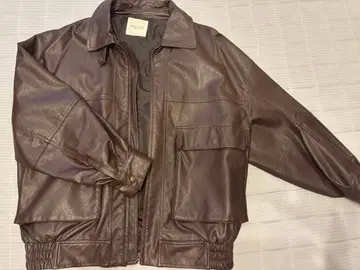 FREAK'S STORE 브라운 가죽 자켓