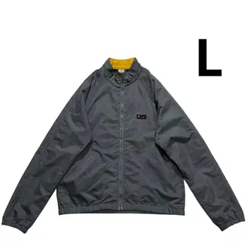 80s 90s USA제 Apple 풀 집업 나일론 자켓 L 그레이