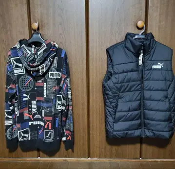 미착용 새상품 PUMA CLASSIC 후드 맨투맨 & 패디드 베스트