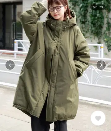 Spick & Span 발수 후디드 다운 코트