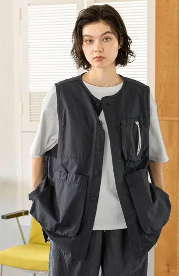 niko and - 니코앤드 보이즈 실루엣 포켓 베스트 네이비