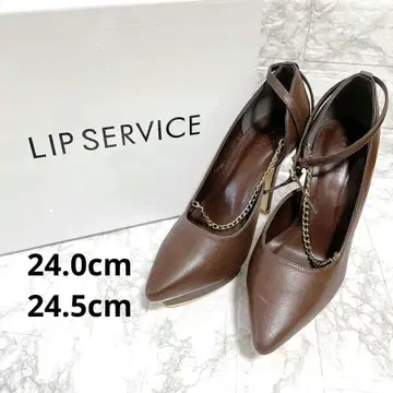 새상품급 펌프스 힐 24 24.5 브라운 핑힐 브라운