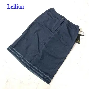 택 포함 새상품 레리안 데님 타이트 스커트 네이비 코튼 9 C4755