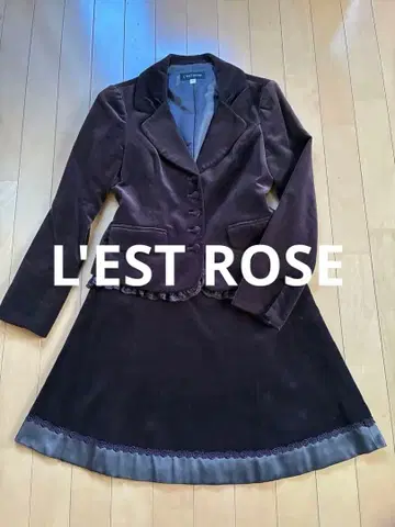 레스트로즈 벨로아 원단 셋업 L'EST ROSE