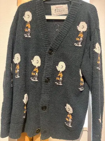 SNOOPY 찰리 브라운 젤라피케 가디건